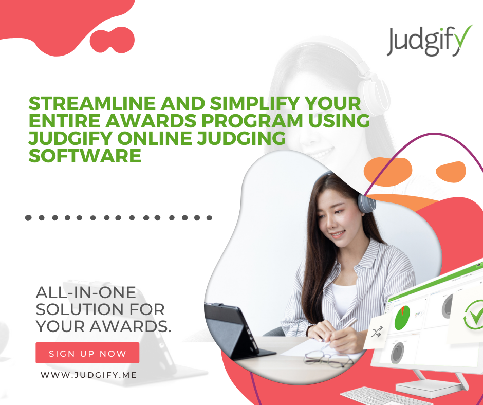 Streamline and simplify your entire awards program using Judgify online judging software